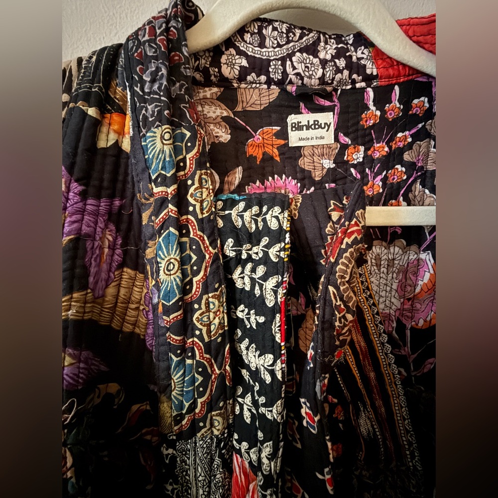 Multicolor Patchwork Robe - image 4